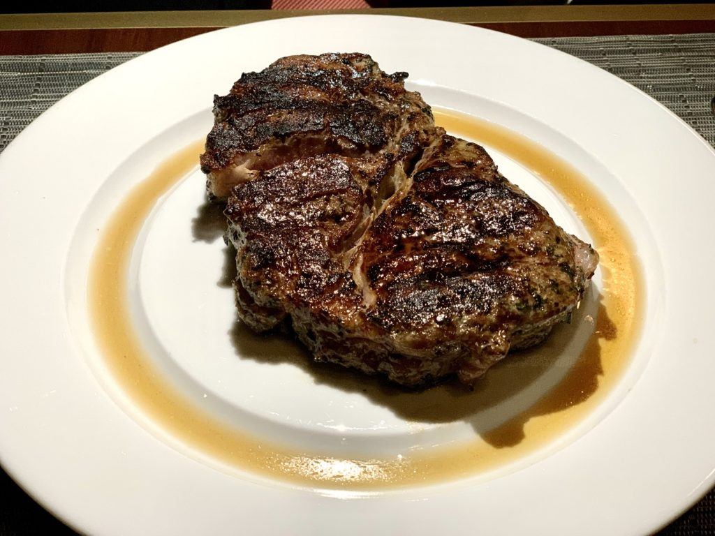 Steak at Celebrity Edge Fine Cut Steakhouse